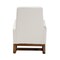 Baxton Studio Yashiya MidCentury Modern OffWhite Boucle Upholstered and Walnut Brown Finished Wood Rocking Chair 225-12925-ZORO - alternate 10